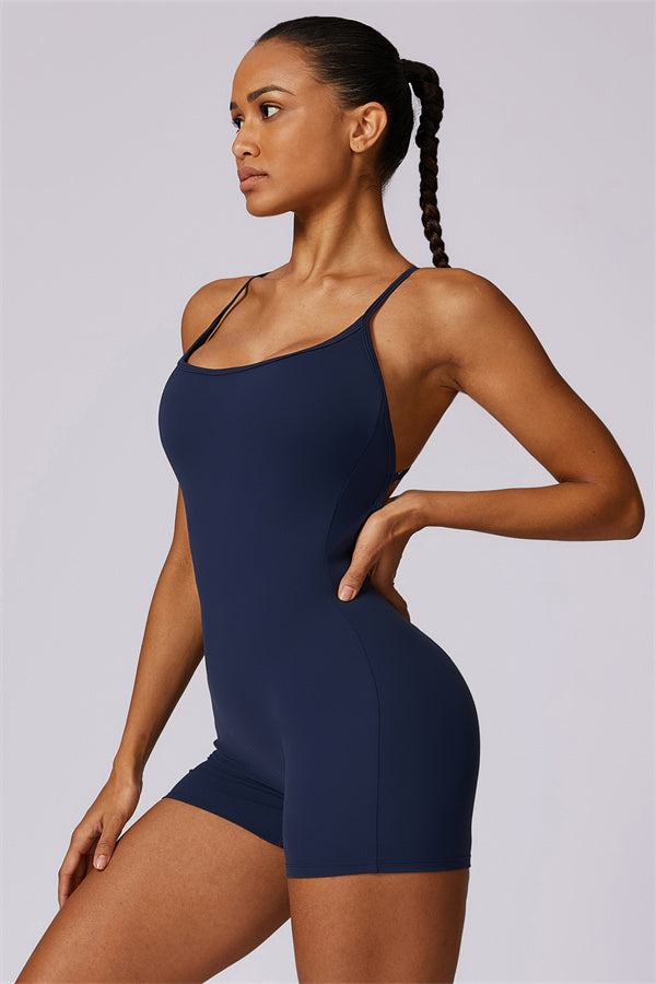 Cross-Back Sculpt Jumpsuit