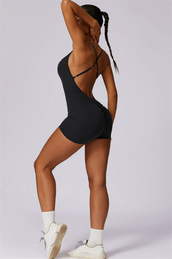 Cross-Back Sculpt Jumpsuit