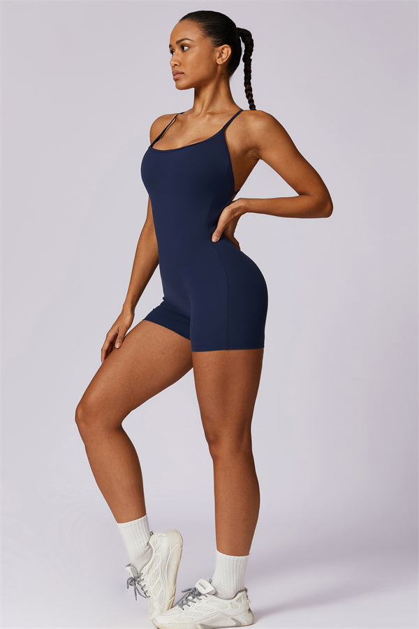 Cross-Back Sculpt Jumpsuit