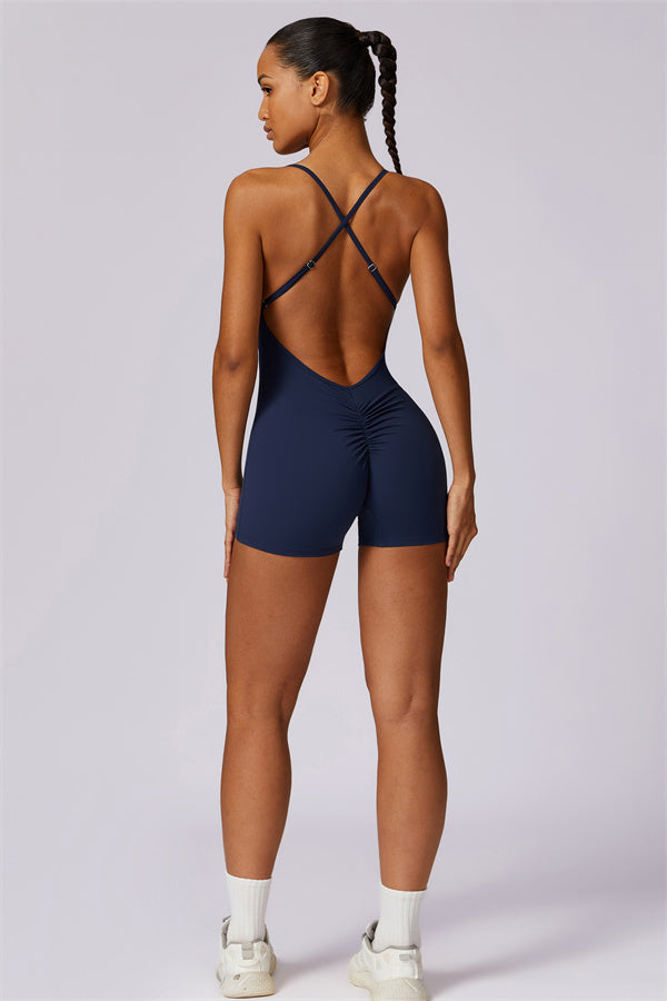 Cross-Back Sculpt Jumpsuit