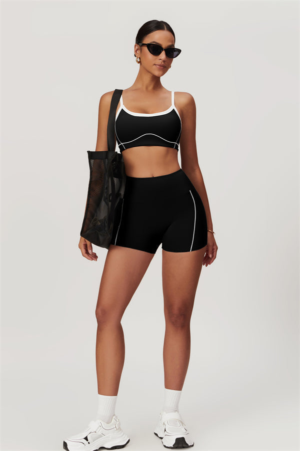 Seamless High-Waist Sports Bra & Shorts Set