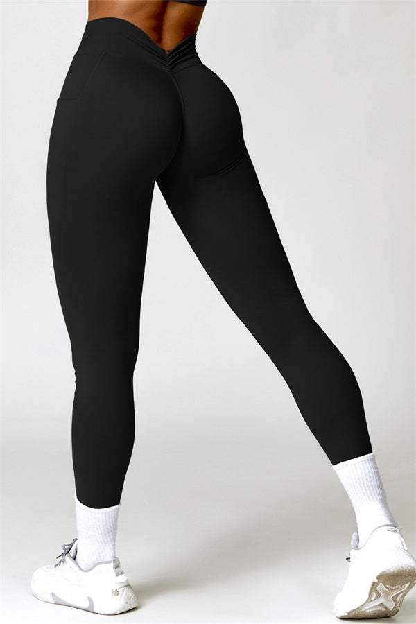 Ruched Back Pocket Leggings