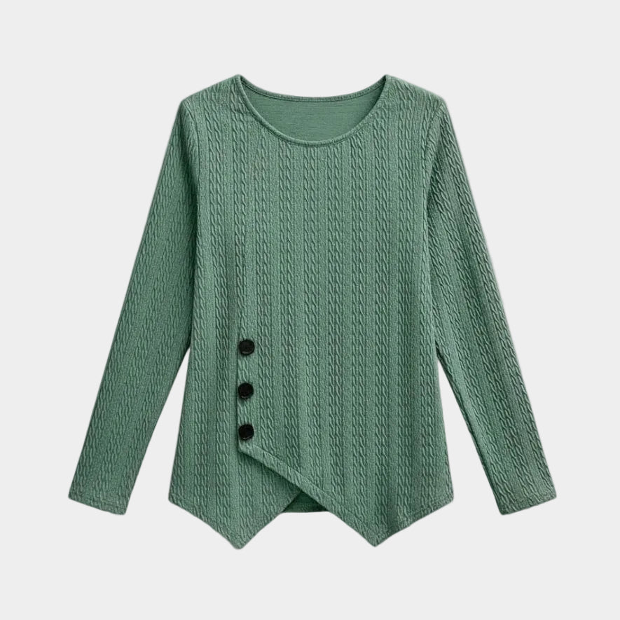 Asymmetrical Shirt Long-Sleeved