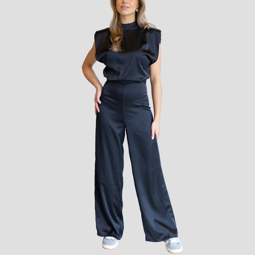 Satin Look Women's Jumpsuit