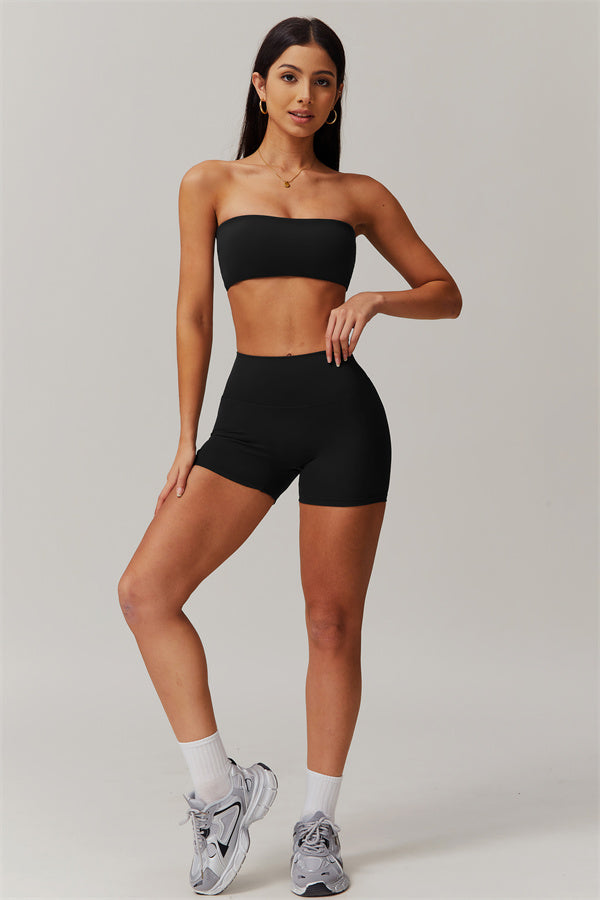 Strapless Anti-Slip Bandeau Sports Bra