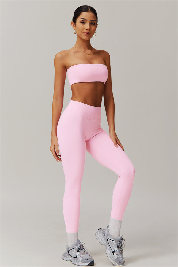 Strapless Anti-Slip Bandeau Sports Bra