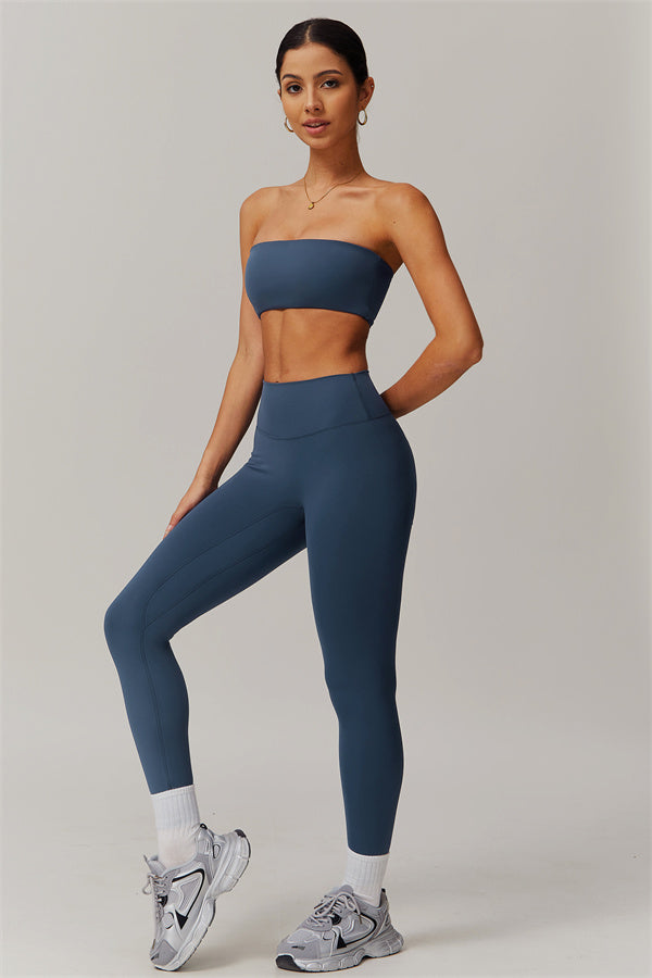 Strapless Anti-Slip Bandeau Sports Bra