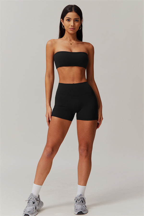 Strapless Anti-Slip Bandeau Sports Bra