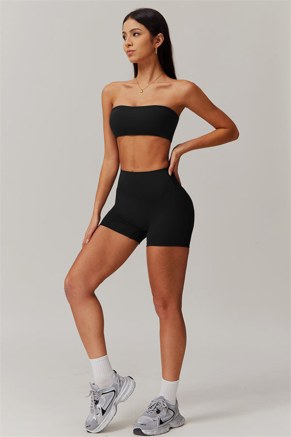 Strapless Anti-Slip Bandeau Sports Bra