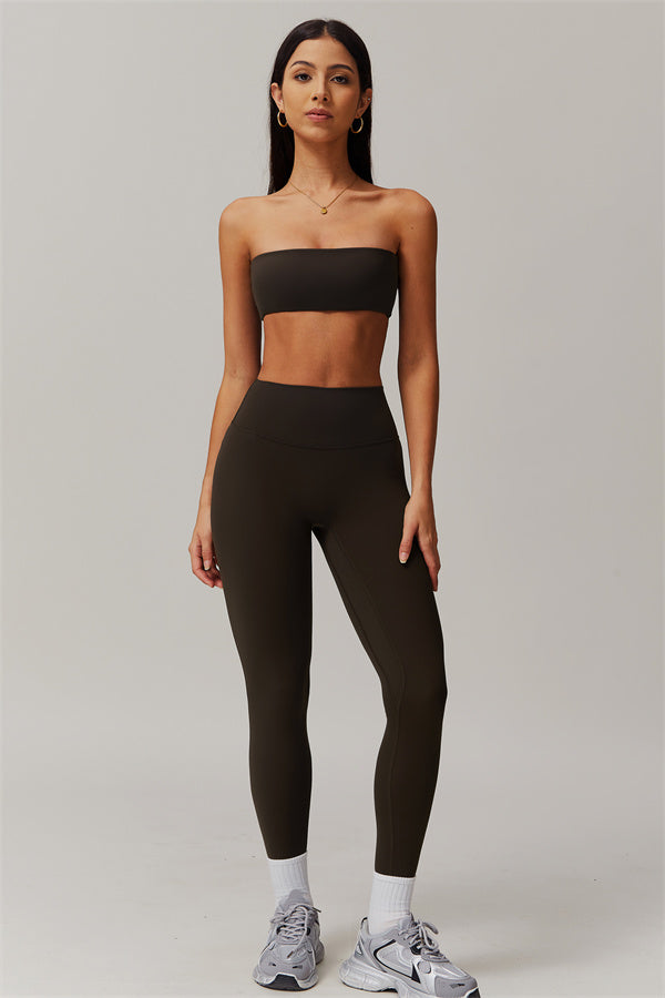 Strapless Anti-Slip Bandeau Sports Bra