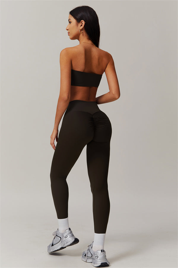 Strapless Anti-Slip Bandeau Sports Bra