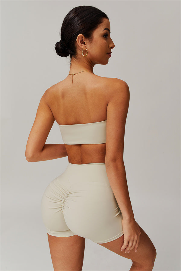 Strapless Anti-Slip Bandeau Sports Bra