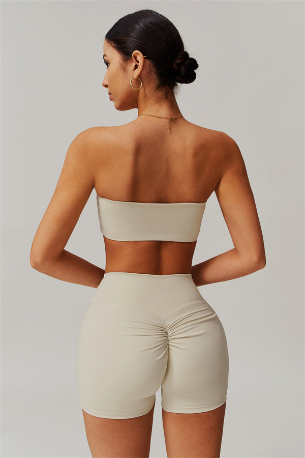Strapless Anti-Slip Bandeau Sports Bra