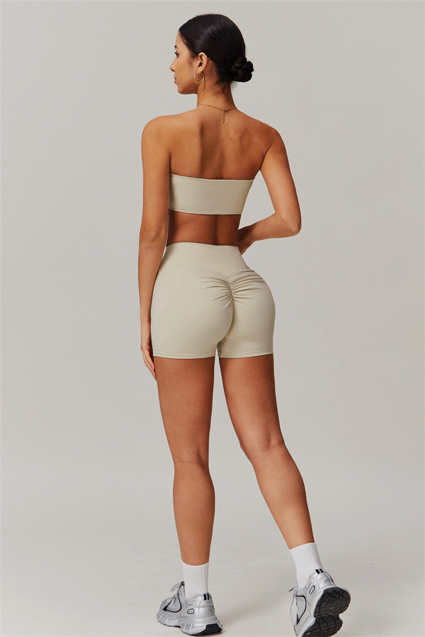 Strapless Anti-Slip Bandeau Sports Bra