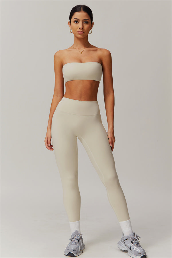 Strapless Anti-Slip Bandeau Sports Bra
