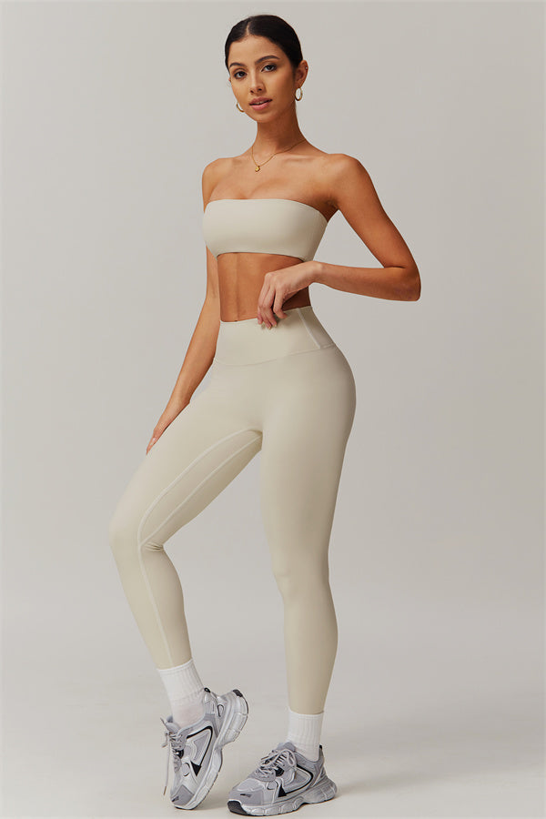 Strapless Anti-Slip Bandeau Sports Bra