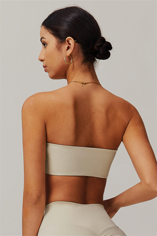 Strapless Anti-Slip Bandeau Sports Bra