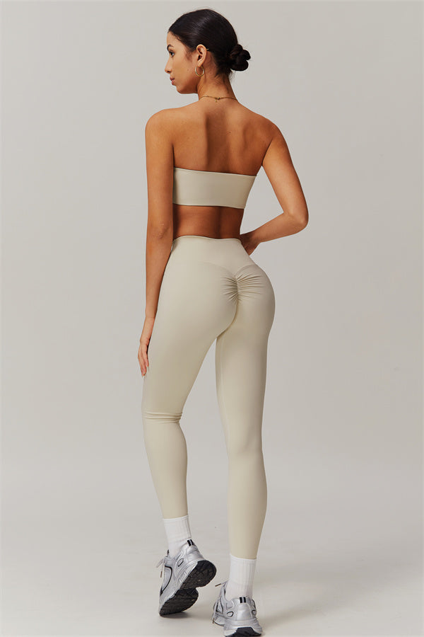 Strapless Anti-Slip Bandeau Sports Bra