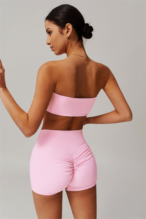 Strapless Anti-Slip Bandeau Sports Bra