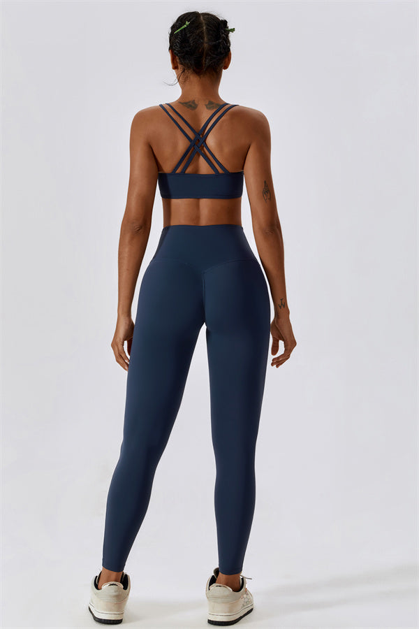 Cross-Strap High Support Sports Bra