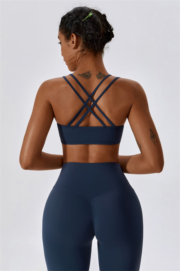 Cross-Strap High Support Sports Bra