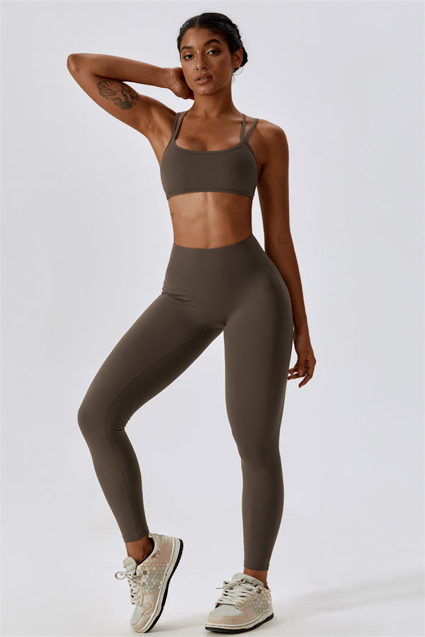 Cross-Strap High Support Sports Bra