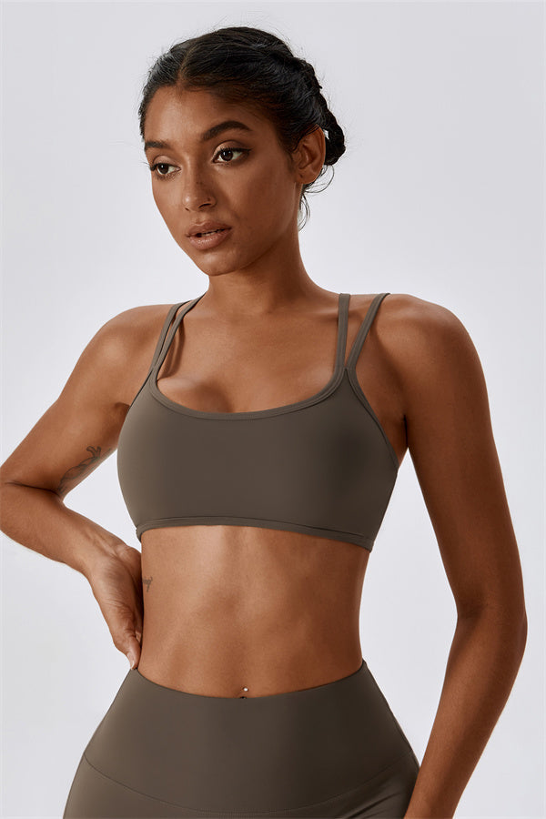 Cross-Strap High Support Sports Bra