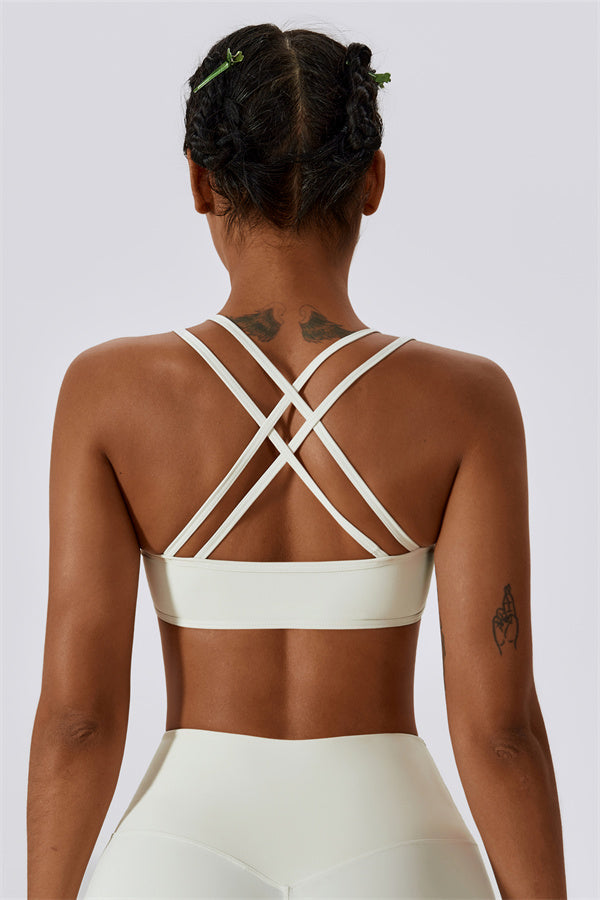Cross-Strap High Support Sports Bra