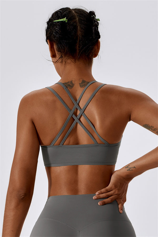 Cross-Strap High Support Sports Bra