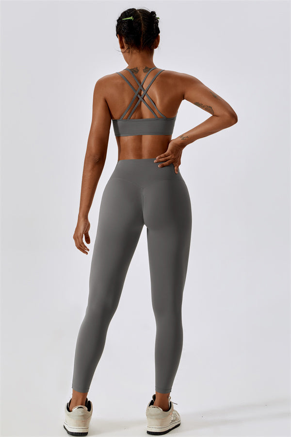 Cross-Strap High Support Sports Bra