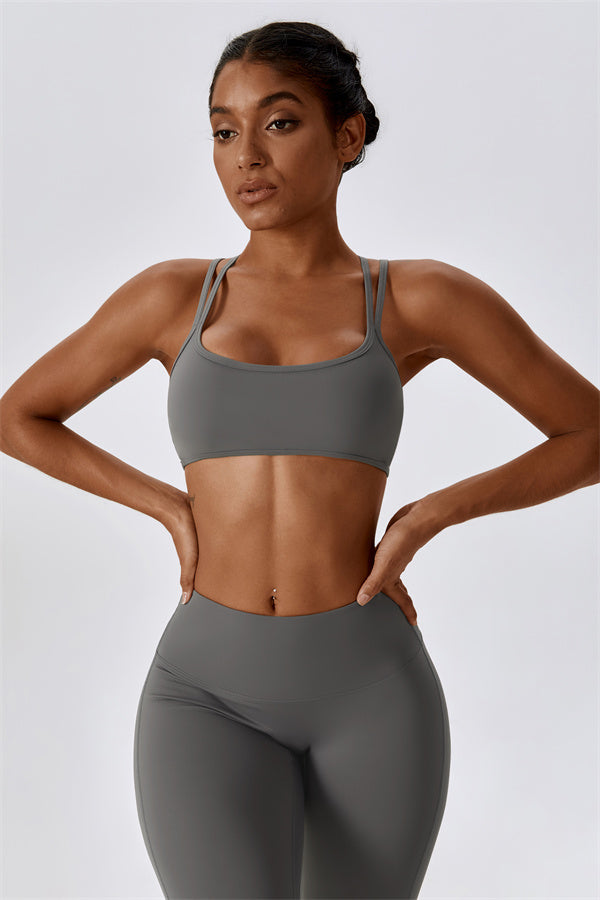 Cross-Strap High Support Sports Bra