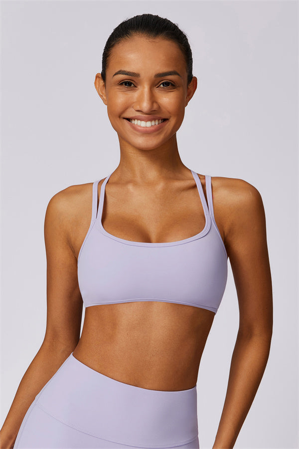 Cross-Strap High Support Sports Bra
