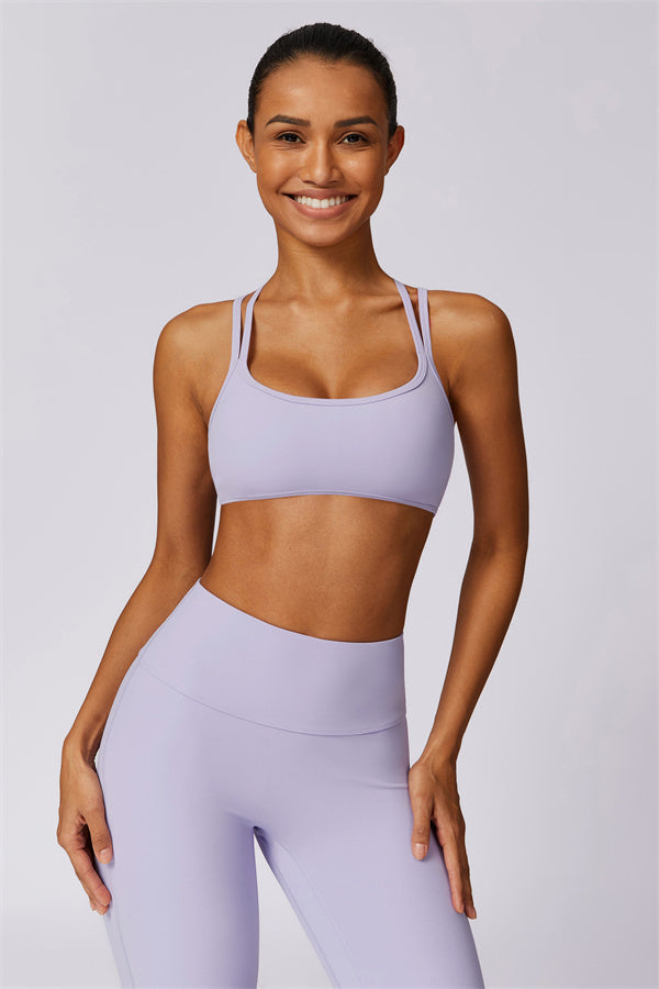 Cross-Strap High Support Sports Bra