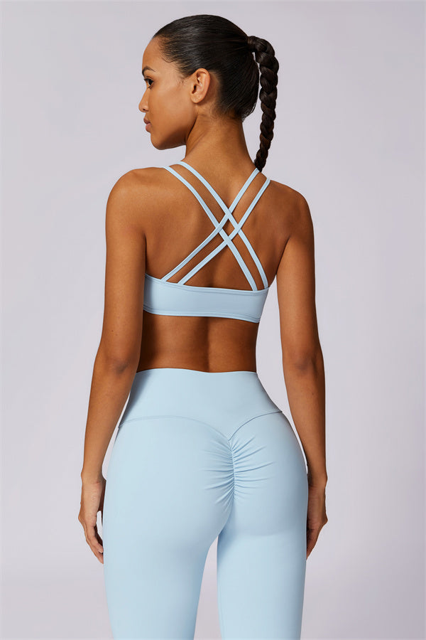 Cross-Strap High Support Sports Bra