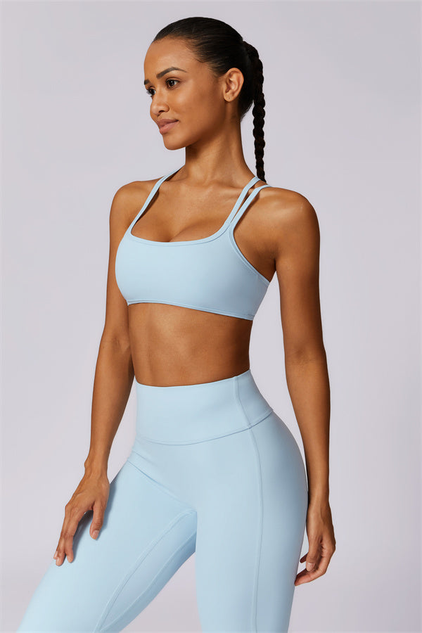 Cross-Strap High Support Sports Bra