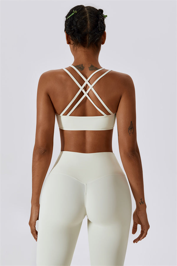 Cross-Strap High Support Sports Bra