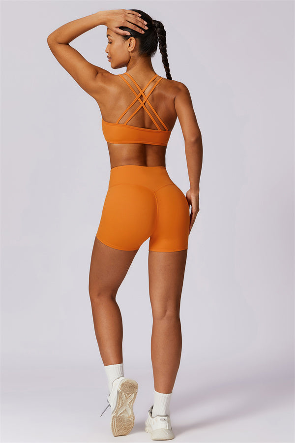 Cross-Strap High Support Sports Bra