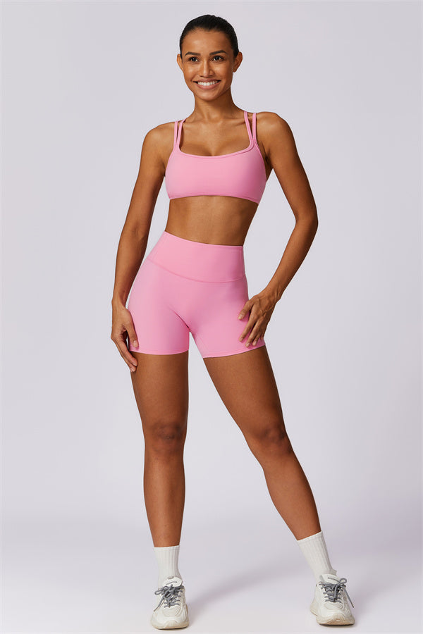 Cross-Strap High Support Sports Bra