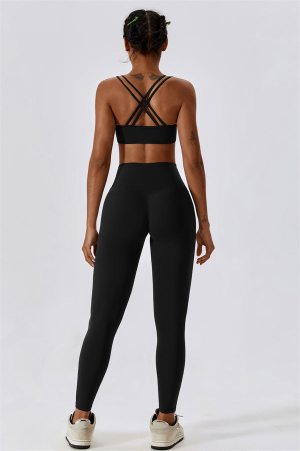 Cross-Strap High Support Sports Bra