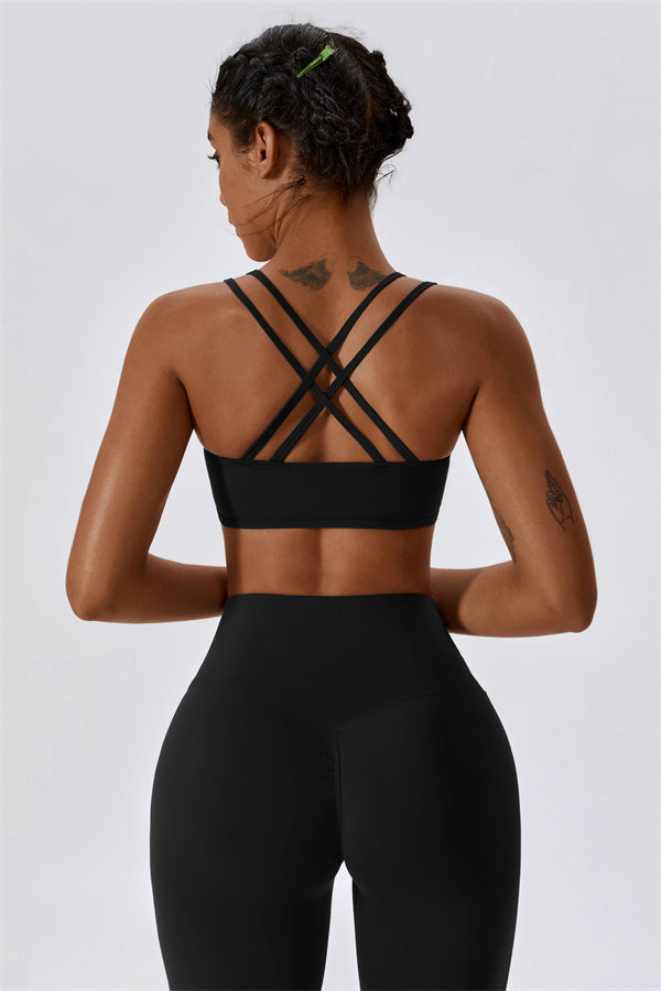 Cross-Strap High Support Sports Bra