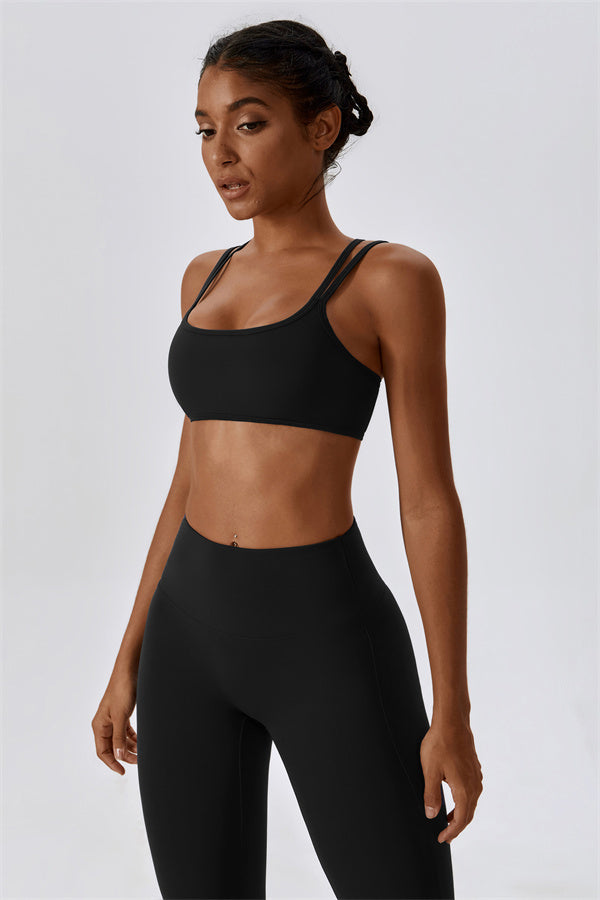 Cross-Strap High Support Sports Bra