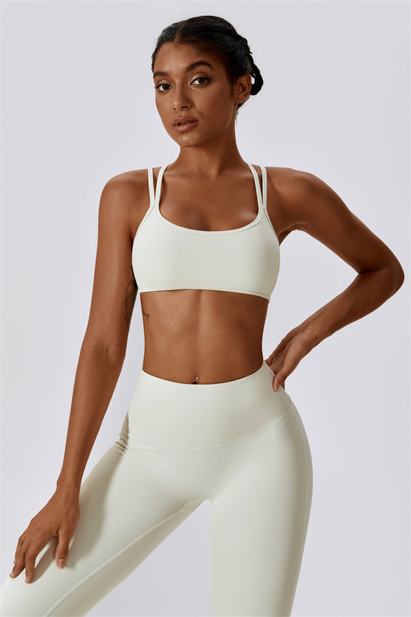 Cross-Strap High Support Sports Bra