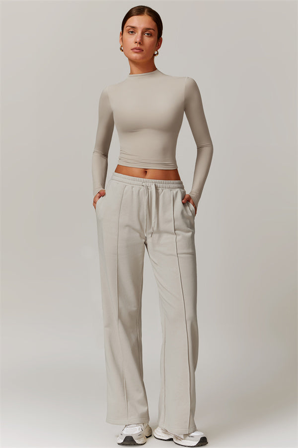 Elegant Compression Long-Sleeve Top