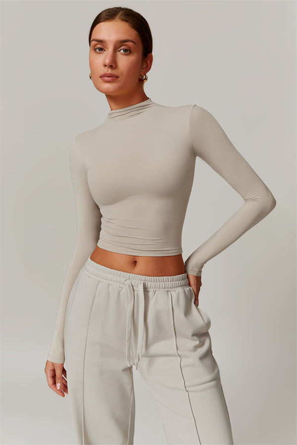 Elegant Compression Long-Sleeve Top