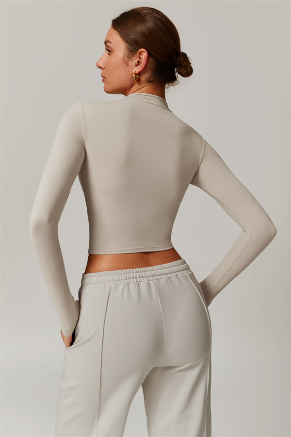 Elegant Compression Long-Sleeve Top