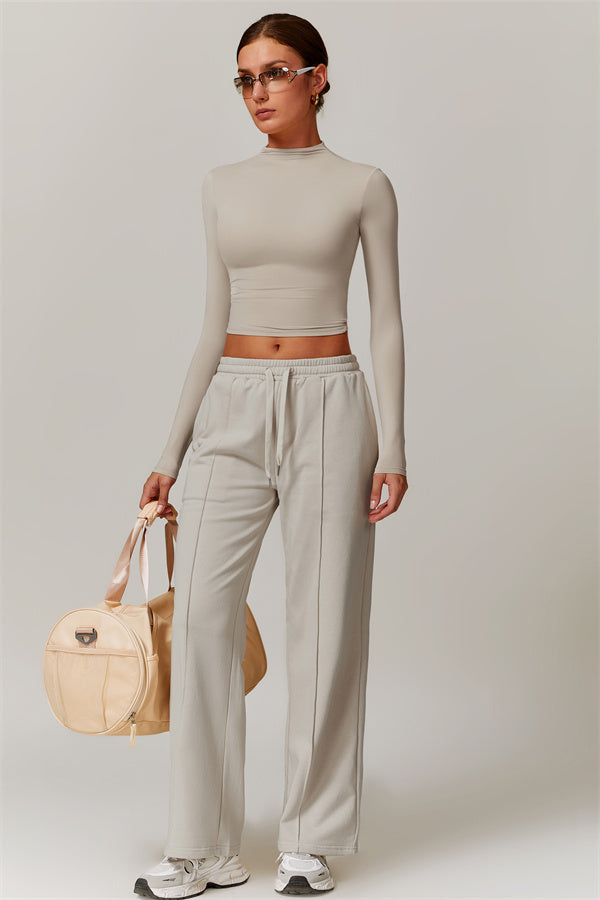Elegant Compression Long-Sleeve Top