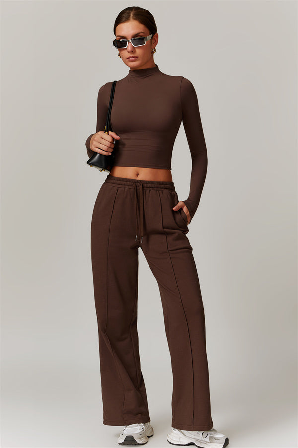 Elegant Compression Long-Sleeve Top