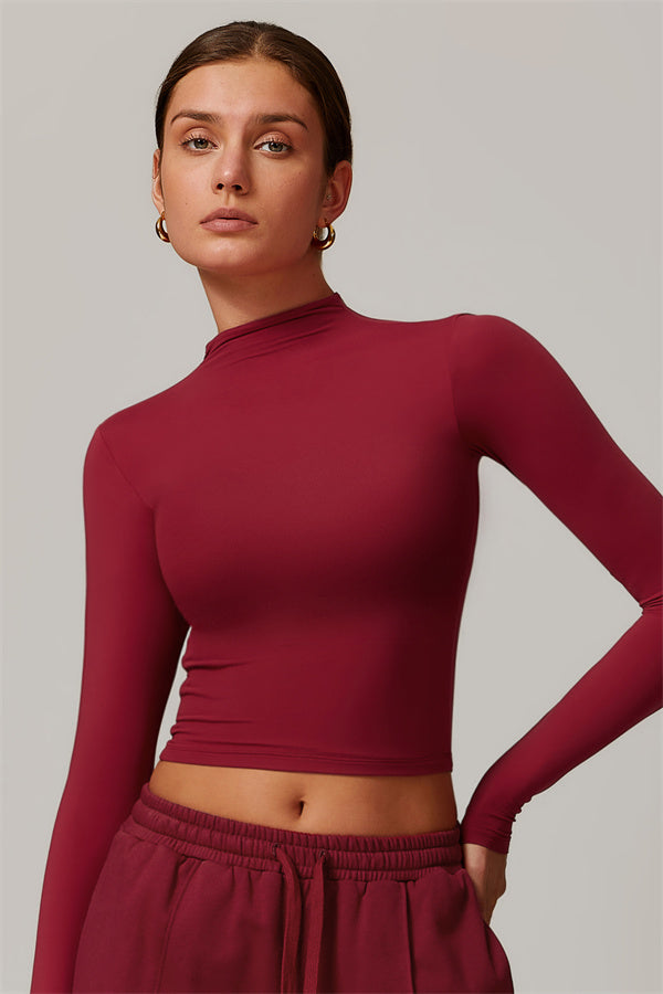 Elegant Compression Long-Sleeve Top