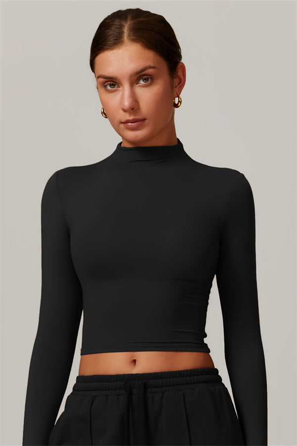 Elegant Compression Long-Sleeve Top