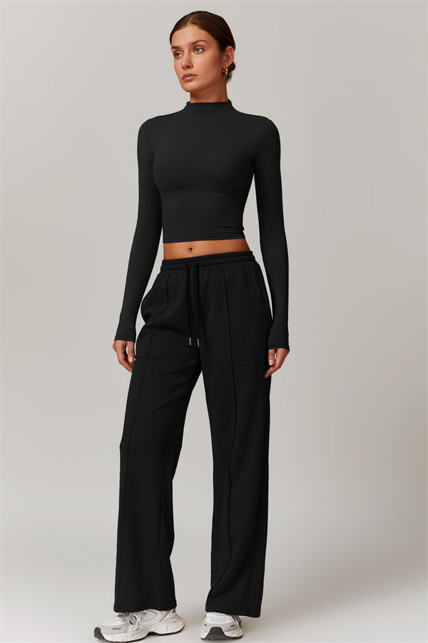 Elegant Compression Long-Sleeve Top